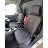Vw Caddy 2021 On Front Driver And Passenger Seat Covers - Black